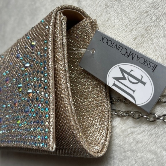 Sparkling Elegance: The‎ Jessica McClintock Chloe Evening Clutch - Picture 4 of 6